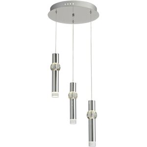 Luminosa Lighting 3 Light Round Ceiling Cluster Pendant, 3 x 5W LED, 3000K, 268lm, Polished Chrome Luminosa Lighting 3 Light Round Ceiling Cluster Pendant, 3 x 5W LED, 3000K, 268lm, Polished Chrome