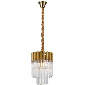 Luminosa Lighting Poland Ceiling Pendant Round 4 Light E14, Brass, Glass Luminosa Lighting Poland Ceiling Pendant Round 4 Light E14, Brass, Glass