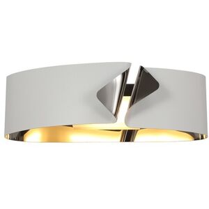 Luminosa Lighting Ticonderoga Wall Lamp, 1 x 10W LED, 3000K, 700lm, Sand White, Polished Chrome Luminosa Lighting Ticonderoga Wall Lamp, 1 x 10W LED, 3000K, 700lm, Sand White, Polished Chrome