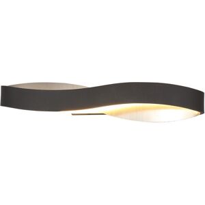 Luminosa Lighting Gainesville Wall Lamp, 1 x 6W LED, 3000K, 420lm, Sand Anthracite, Satin Nickel Luminosa Lighting Gainesville Wall Lamp, 1 x 6W LED, 3000K, 420lm, Sand Anthracite, Satin Nickel