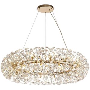Luminosa Lighting Salisbury Ceiling Pendant 26 Light G9 French Gold, Crystal Luminosa Lighting Salisbury Ceiling Pendant 26 Light G9 French Gold, Crystal