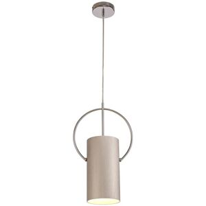 Luminosa Lighting Ripley Single Ceiling Pendant, 1 x E27, Satin Nickel, Polished Chrome Luminosa Lighting Ripley Single Ceiling Pendant, 1 x E27, Satin Nickel, Polished Chrome