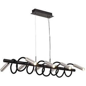 Luminosa Lighting Linear Ceiling Pendant, 8 Light Adjustable Arms, 8 x 4W LED Dimmable, 3000K, 2000lm, Black, Aluminium Luminosa Lighting Linear Ceiling Pendant, 8 Light Adjustable Arms, 8 x 4W LED Dimmable, 3000K, 2000lm, Black, Aluminium
