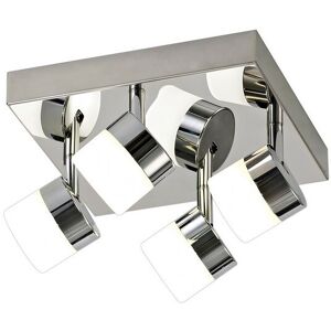 Luminosa Lighting Charlotte 4 Light Ceiling, 4 x 5W LED, 4000K, 1700lm, IP44, Polished Chrome Luminosa Lighting Charlotte 4 Light Ceiling, 4 x 5W LED, 4000K, 1700lm, IP44, Polished Chrome