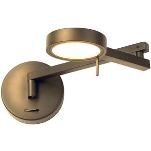 Luminosa Lighting Newburgh Adjustable Swing Arm Wall Lamp , Reader, 1 x 8W LED, 3000K, Antique Brass Luminosa Lighting Newburgh Adjustable Swing Arm Wall Lamp , Reader, 1 x 8W LED, 3000K, Antique Brass