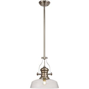 Luminosa Lighting Worcester Telescopic Dome Ceiling Pendant - E27 - 30cm Glass Shade Luminosa Lighting Worcester Telescopic Dome Ceiling Pendant - E27 - 30cm Glass Shade