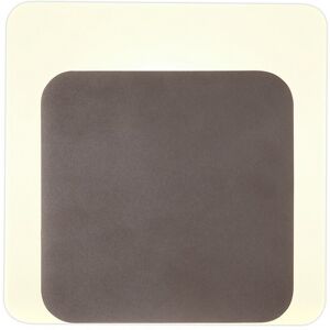 Luminosa Lighting Altona Magnetic Base Wall Lamp, 12W LED 3000K 498lm, 15, 19cm Square Bottom Offset, Coffee, Acrylic Frosted Diffuser Luminosa Lighting Altona Magnetic Base Wall Lamp, 12W LED 3000K 498lm, 15, 19cm Square Bottom Offset, Coffee, Acrylic Frosted Diffuser