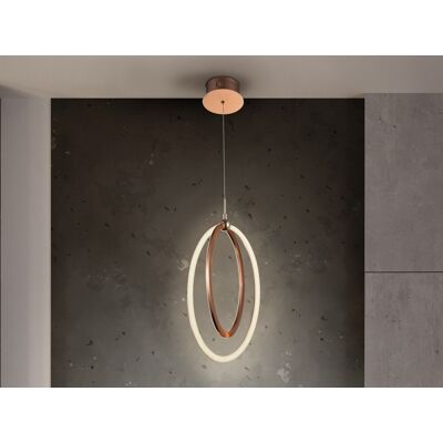 Schuller Lighting Ocellis Integrated LED Pendant Light, Rose Gold Schuller Lighting Ocellis Integrated LED Pendant Light, Rose Gold