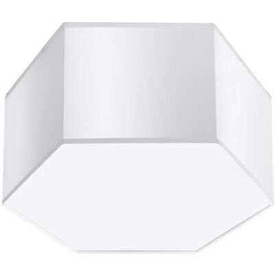 Sollux Lighting Sunde Hexagon Ceiling Light - LED, Black/White Sollux Lighting Sunde Hexagon Ceiling Light - LED, Black/White
