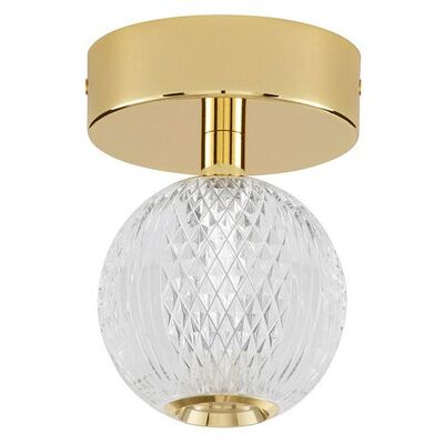 Nova Luce Brillante LED Light - Semi Flush, Gold - Lighting Fixture Nova Luce Brillante LED Light - Semi Flush, Gold - Lighting Fixture