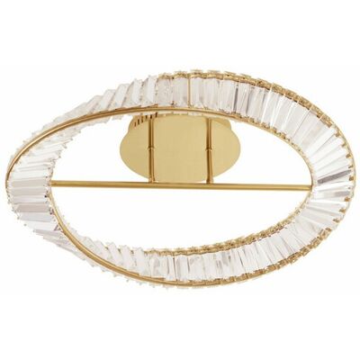 Nova Luce Aurelia Gold LED Semi Flush Light - Semi Flush Light Nova Luce Aurelia Gold LED Semi Flush Light - Semi Flush Light