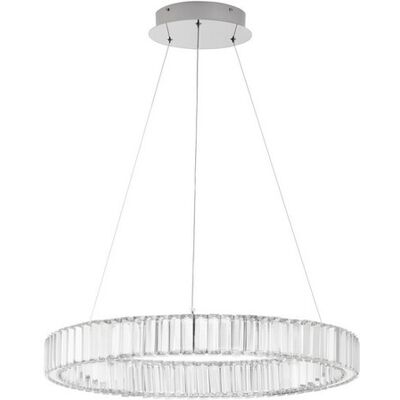 NOVA LUCE Aurelia Pendant Light - LED, Chrome, 60cm, 41W NOVA LUCE Aurelia Pendant Light - LED, Chrome, 60cm, 41W