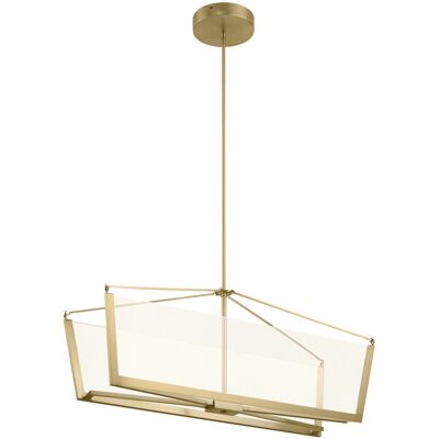 Kichler Calters Champagne Gold LED Pendant Light Kichler Calters Champagne Gold LED Pendant Light