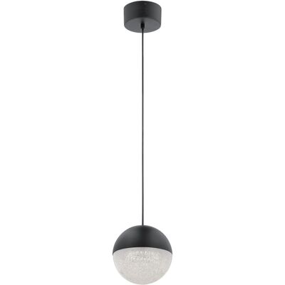 Kichler Moonlit Matte Black LED Pendant Light - Spherical Ceiling Lamp Kichler Moonlit Matte Black LED Pendant Light - Spherical Ceiling Lamp