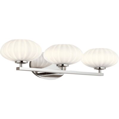 Kichler Pim Bathroom Wall Lamp - Polished Chrome - 3000K - IP44 Kichler Pim Bathroom Wall Lamp - Polished Chrome - 3000K - IP44