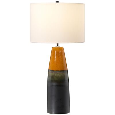 Elstead Burnt Oak - Cylindrical Shade Table Lamp - Table Lamp Elstead Burnt Oak - Cylindrical Shade Table Lamp - Table Lamp
