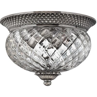 Hinkley Plantation 2-Light Ceiling Fixture - Antique Nickel Hinkley Plantation 2-Light Ceiling Fixture - Antique Nickel