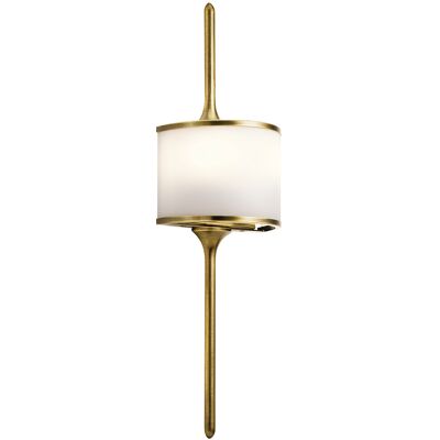 Elstead Lighting Mona 2 LED Wall Light - Brass, G9, 640lm Elstead Lighting Mona 2 LED Wall Light - Brass, G9, 640lm