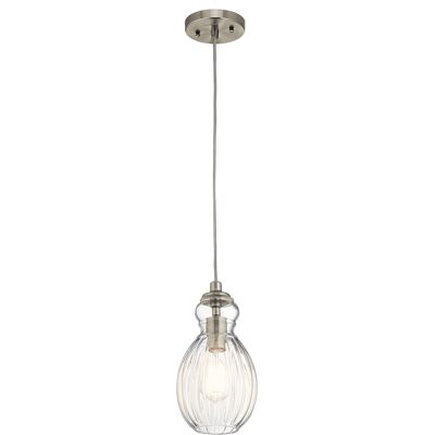 Kichler Riviera Pendant - Glass Shade, Adjustable Height, E27 Kichler Riviera Pendant - Glass Shade, Adjustable Height, E27