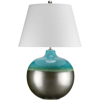 Elstead Laguna 1 Light Table Lamp - Turquoise & Graphite - Table Lamp Elstead Laguna 1 Light Table Lamp - Turquoise & Graphite - Table Lamp