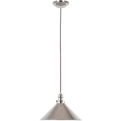 Elstead Provence Single Light Ceiling Pendant - Polished Nickel Elstead Provence Single Light Ceiling Pendant - Polished Nickel