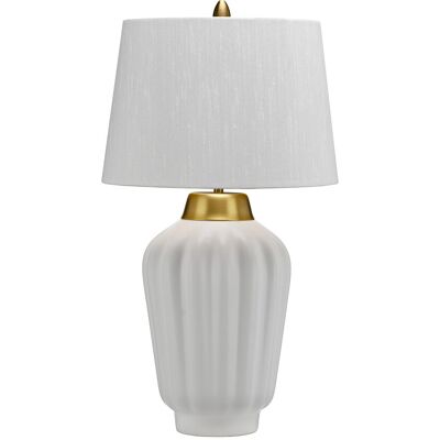 Elstead Bexley Table Lamp - White & Brushed Brass - Table Lamp Elstead Bexley Table Lamp - White & Brushed Brass - Table Lamp