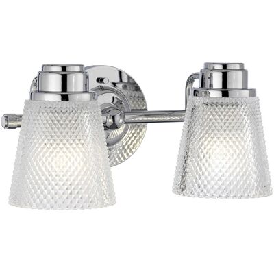 Quintessentiale Hudson 2 Light Bathroom Wall Fitting - Bathroom Light Quintessentiale Hudson 2 Light Bathroom Wall Fitting - Bathroom Light