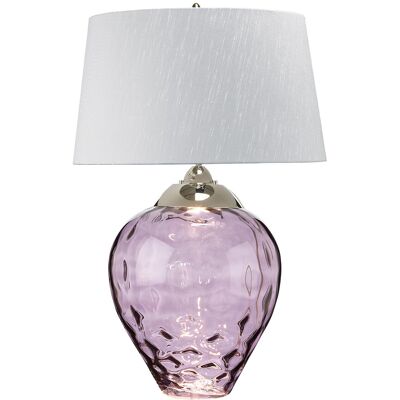 Quintessentiale Samara Large Table Lamp - Glass, Nickel, Shade Quintessentiale Samara Large Table Lamp - Glass, Nickel, Shade
