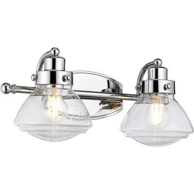 Elstead Quintiesse Lighting Quoizel Scholar 2 Light Wall Light Polished Chrome IP44 Elstead Quintiesse Lighting Quoizel Scholar 2 Light Wall Light Polished Chrome IP44