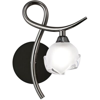 INSPIRED LIGHTING Fragma Wall Lamp Right 1 Light G9, Black Chrome INSPIRED LIGHTING Fragma Wall Lamp Right 1 Light G9, Black Chrome