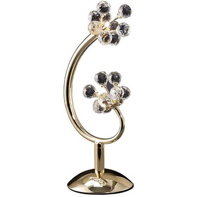 INSPIRED LIGHTING Octavia Table Lamp 2 Light G4 French Gold/Crystal, NOT LED/CFL Compatible INSPIRED LIGHTING Octavia Table Lamp 2 Light G4 French Gold/Crystal, NOT LED/CFL Compatible