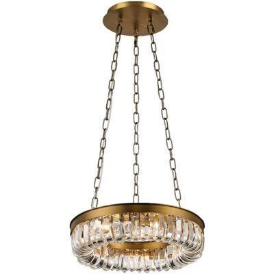 INSPIRED LIGHTING Special Pendant 9 Light G9 Brown Brass/Clear Crystal INSPIRED LIGHTING Special Pendant 9 Light G9 Brown Brass/Clear Crystal
