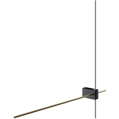 Maytoni Pars Twin LED Wall Lamp - Black, Gold - 3000K Maytoni Pars Twin LED Wall Lamp - Black, Gold - 3000K
