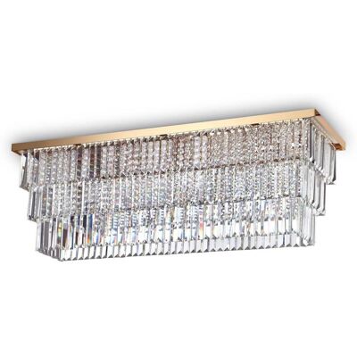 The Italian Collection Martinez 8 Light Semi-Flush Ceiling Light - Gold The Italian Collection Martinez 8 Light Semi-Flush Ceiling Light - Gold