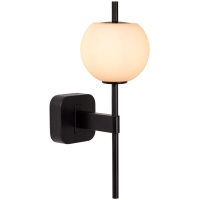 Lucide Elda Black Wall Light - Bathroom - IP44 - 1xG9 Lucide Elda Black Wall Light - Bathroom - IP44 - 1xG9