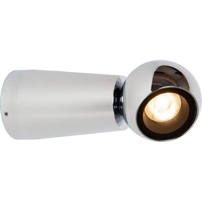 Lucide Ipsos Wall Light - Chrome - 2700K - Indoor/Outdoor - 6W Lucide Ipsos Wall Light - Chrome - 2700K - Indoor/Outdoor - 6W