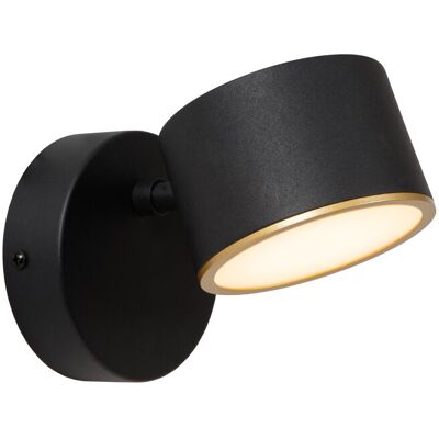 Lucide Gian Wall Light - Dimmable LED 2700K - Black Lucide Gian Wall Light - Dimmable LED 2700K - Black