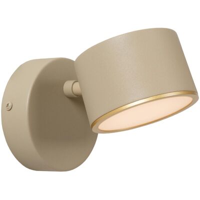 Lucide GIAN Wall Light - Taupe - Dimmable LED - 2700K Lucide GIAN Wall Light - Taupe - Dimmable LED - 2700K
