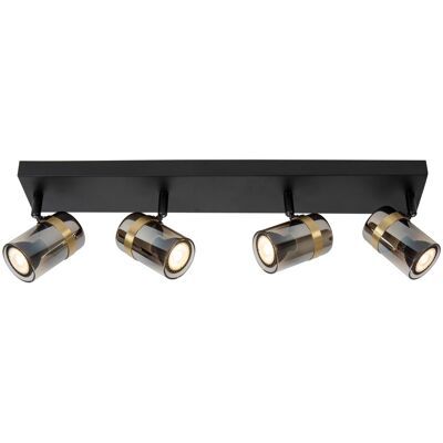 Lucide Lighting Upton Ceiling spotlight - 4xGU10 - Smoke Grey Lucide Lighting Upton Ceiling spotlight - 4xGU10 - Smoke Grey