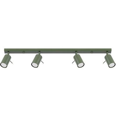 Sollux Lighting Ring Modern Spotlight Bar 4 Light Olive Green - Lighting Fixture Sollux Lighting Ring Modern Spotlight Bar 4 Light Olive Green - Lighting Fixture