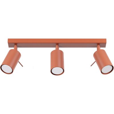 Sollux Lighting Ring Modern Spotlight Bar 3 Light Red Ochre - Lighting Bar Sollux Lighting Ring Modern Spotlight Bar 3 Light Red Ochre - Lighting Bar