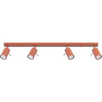 Sollux Lighting Ring Modern Spotlight Bar 4 Light Red Ochre - Lighting Sollux Lighting Ring Modern Spotlight Bar 4 Light Red Ochre - Lighting