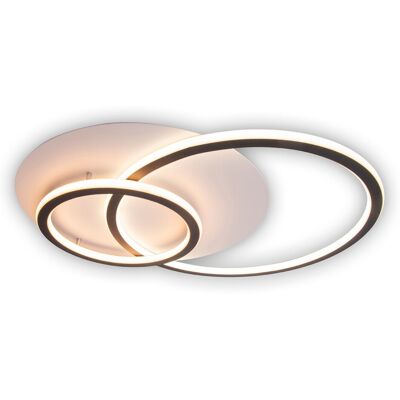 Naeve Kirk LED Ceiling Light - 55cm Round Black Modern Naeve Kirk LED Ceiling Light - 55cm Round Black Modern