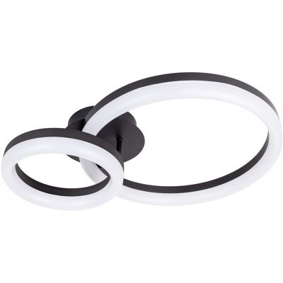 Näve NÄVE CIRCULO Black Dimmable LED Ceiling Light - Indoor Näve NÄVE CIRCULO Black Dimmable LED Ceiling Light - Indoor