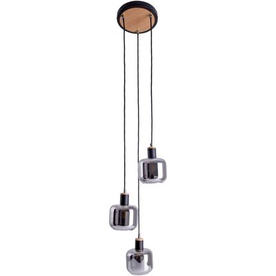 Näve Fumoso 3-Light Black Pendant - Hanging Light Näve Fumoso 3-Light Black Pendant - Hanging Light