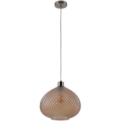 Naeve Surrat Pendant Light - Metal and Glass, 29cm, Brown Naeve Surrat Pendant Light - Metal and Glass, 29cm, Brown