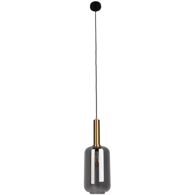 Näve Lighting Fumo Tall Slim Pendant Ceiling Light Black 1xE27 Näve Lighting Fumo Tall Slim Pendant Ceiling Light Black 1xE27