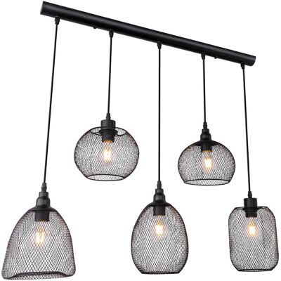 Globo Lighting Anya Black Pendant Lamp - Interior Lighting Globo Lighting Anya Black Pendant Lamp - Interior Lighting