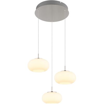 GLOBO LIGHTING LED Pendant Light - Nickel matt, 20cm, 150cm height GLOBO LIGHTING LED Pendant Light - Nickel matt, 20cm, 150cm height