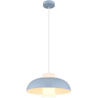 Globo Lighting Pendant Light - 120cm Height, 38cm Width, Blue Globo Lighting Pendant Light - 120cm Height, 38cm Width, Blue